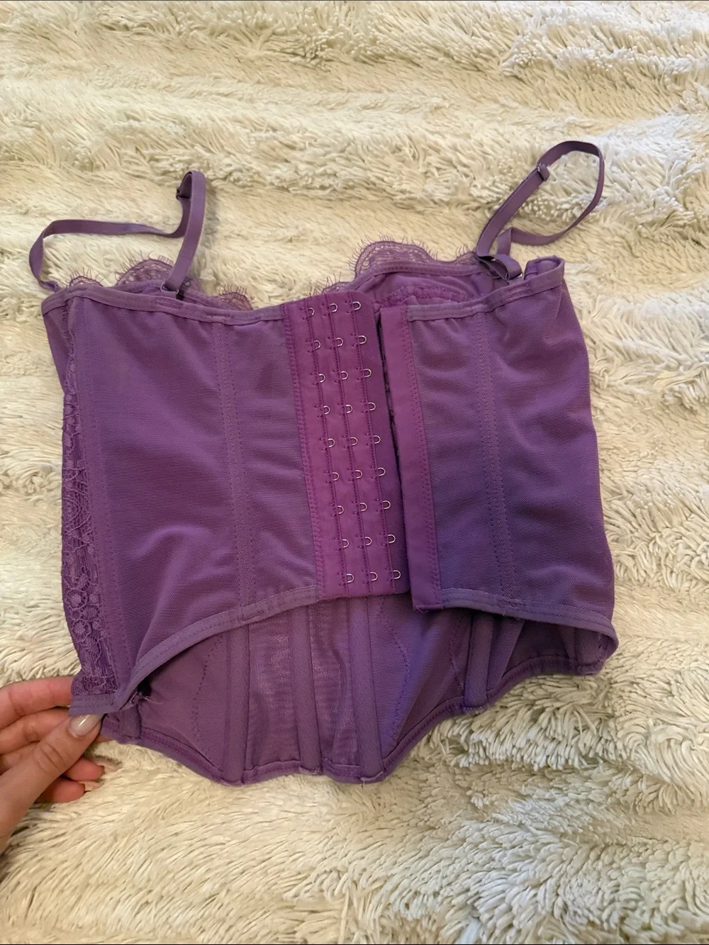 Urban Outfitters Lavender Lace Bustier Top - Picture 3 of 3
